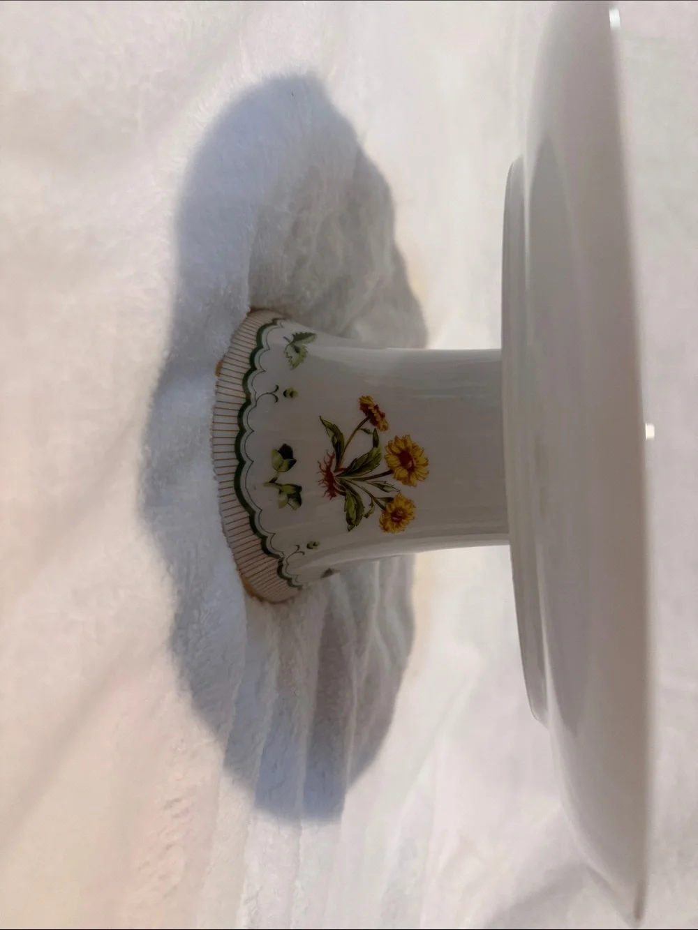 Victorian Garden Footed Cake Plate Georges Briard